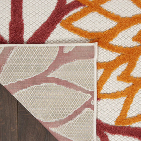 Nourison Aloha rug cleans easily with hose rinse and air dry.