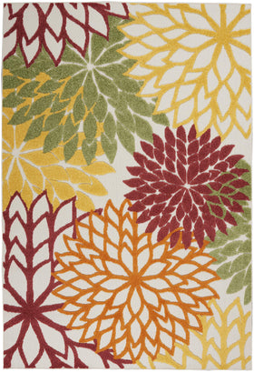 Nourison Aloha textured high-low weave adds tactile depth.