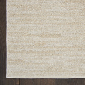 Nourison Essentials Ivory Beige porch deck area demonstrates durable, easy-care performance.