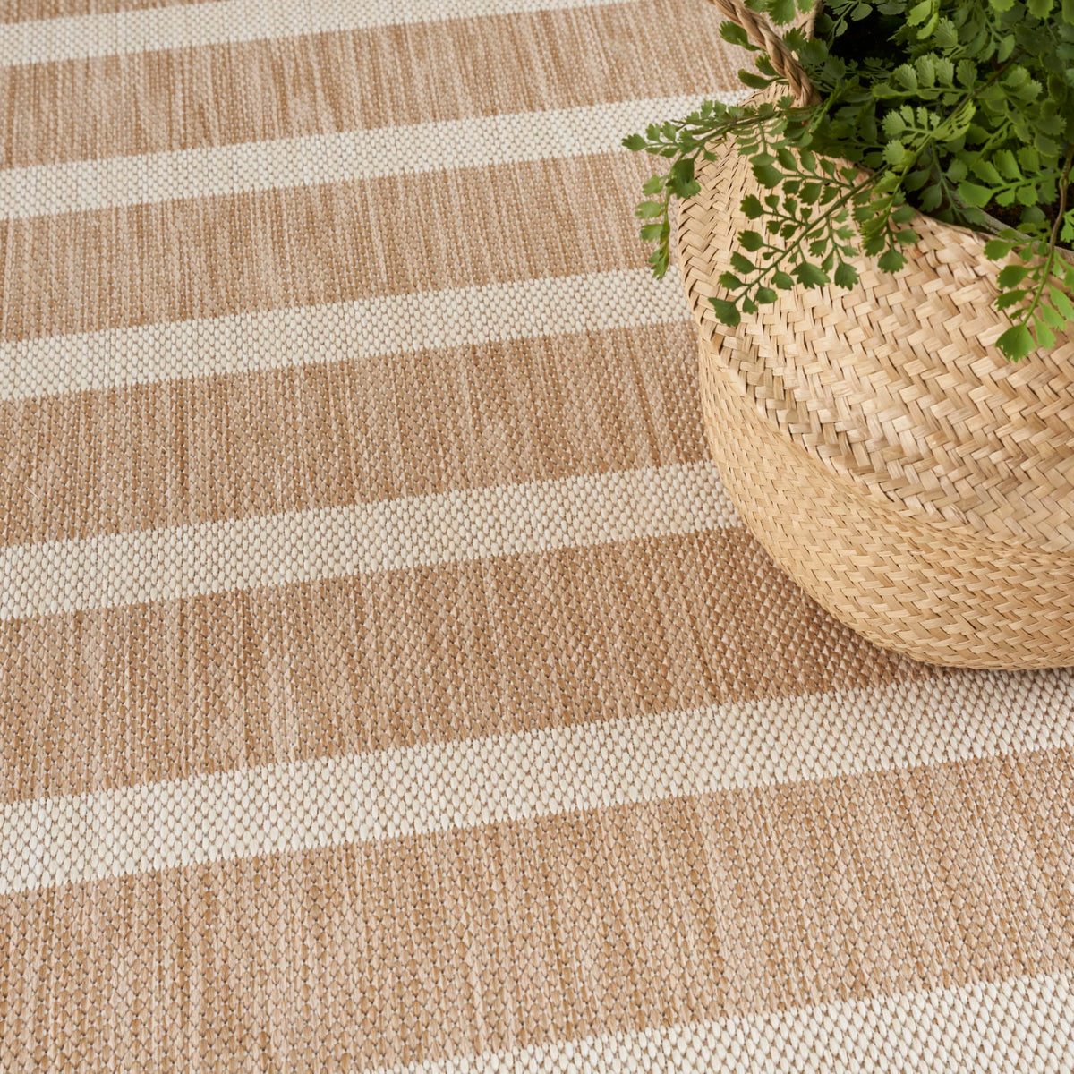 Nourison Positano creates coastal ambiance in living rooms or outdoor spaces