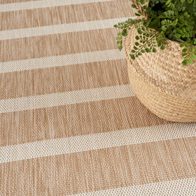 Nourison Positano creates coastal ambiance in living rooms or outdoor spaces