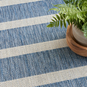 Nourison Positano space-dyed yarns create subtle color variation.
