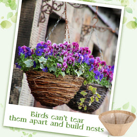 Novabright four-pack round burlap liners included