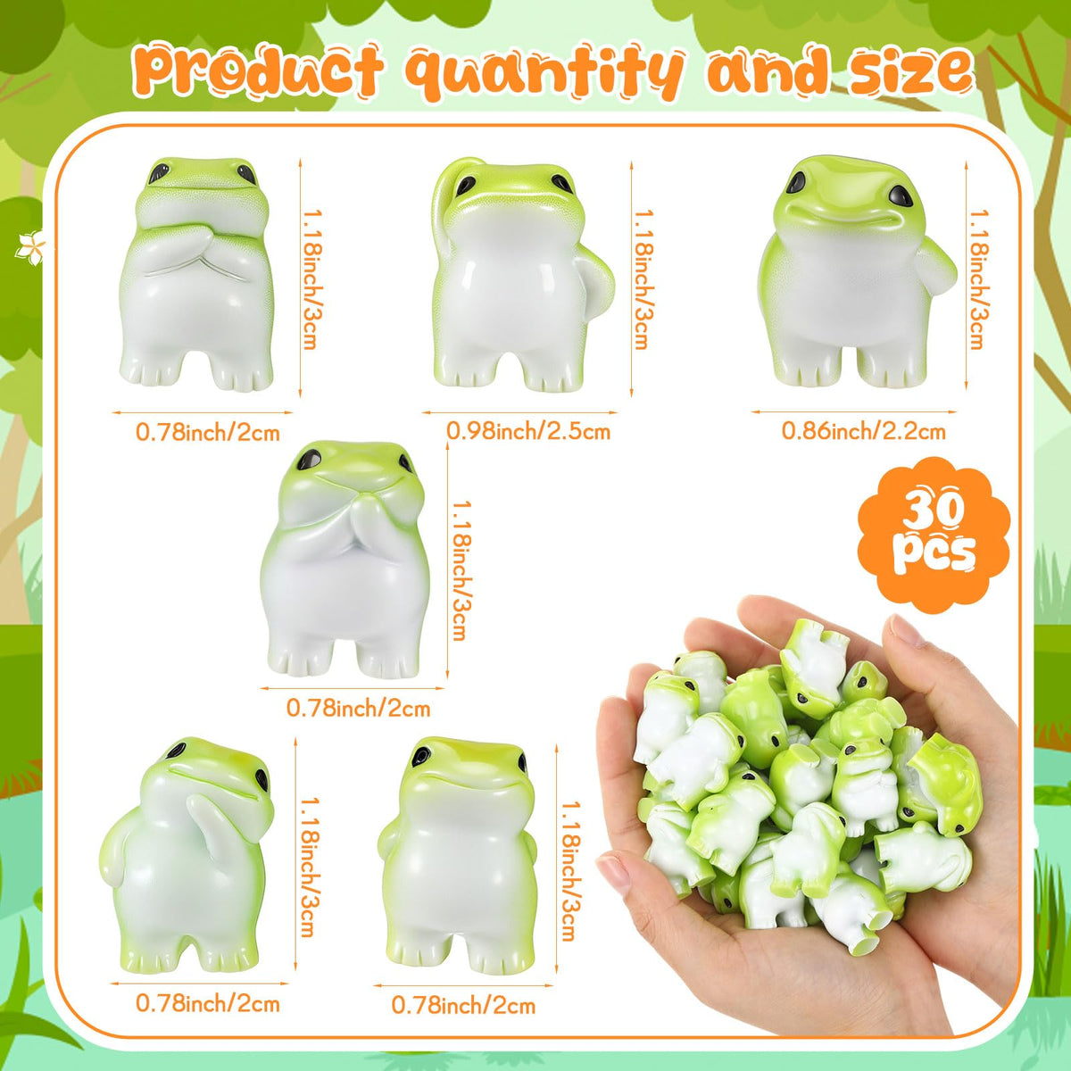 Novabright frog with hands behind back brings personality to dollhouses