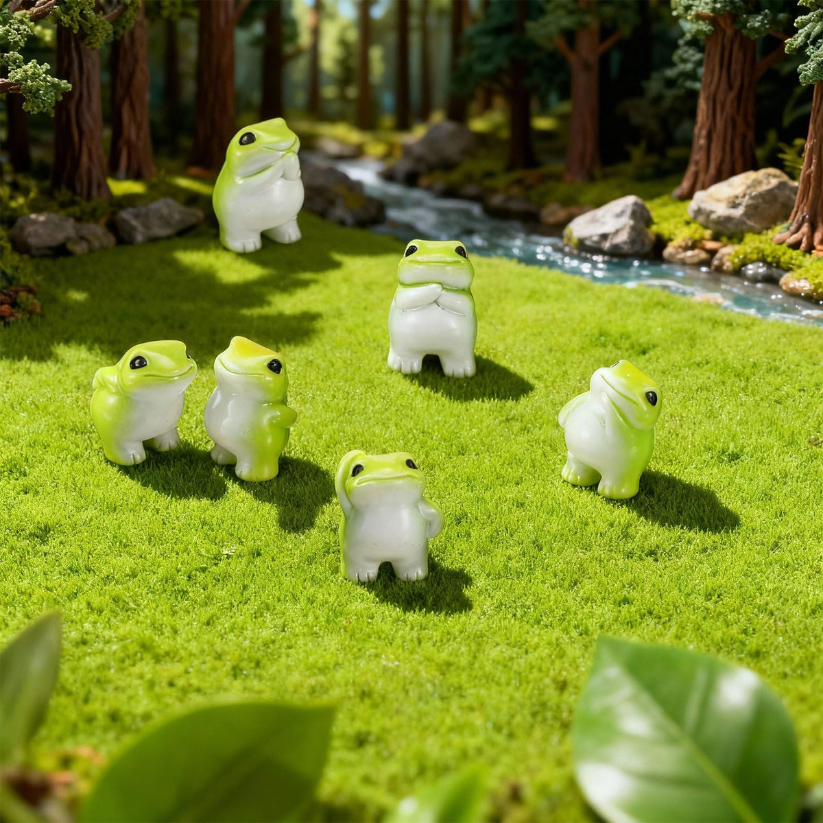 Novabright thinking frog offers thoughtful accents for offices and shelves