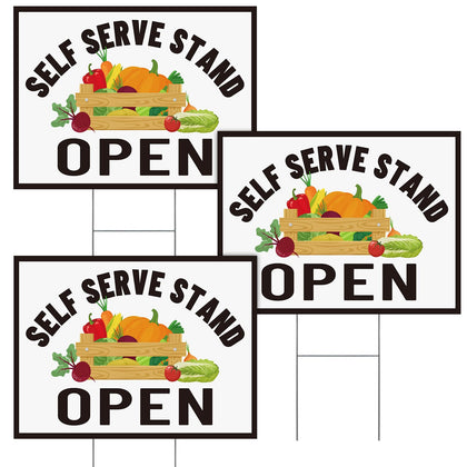 Novabright self-serve sign open vegetables boosts curb appeal for roadside stalls
