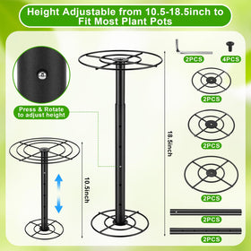 Novabright 5.9 inch top plate secures smaller pots
