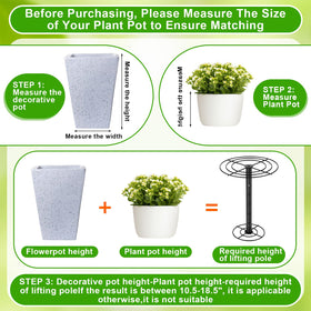 Novabright 9.84 inch top plate strengthens large pots