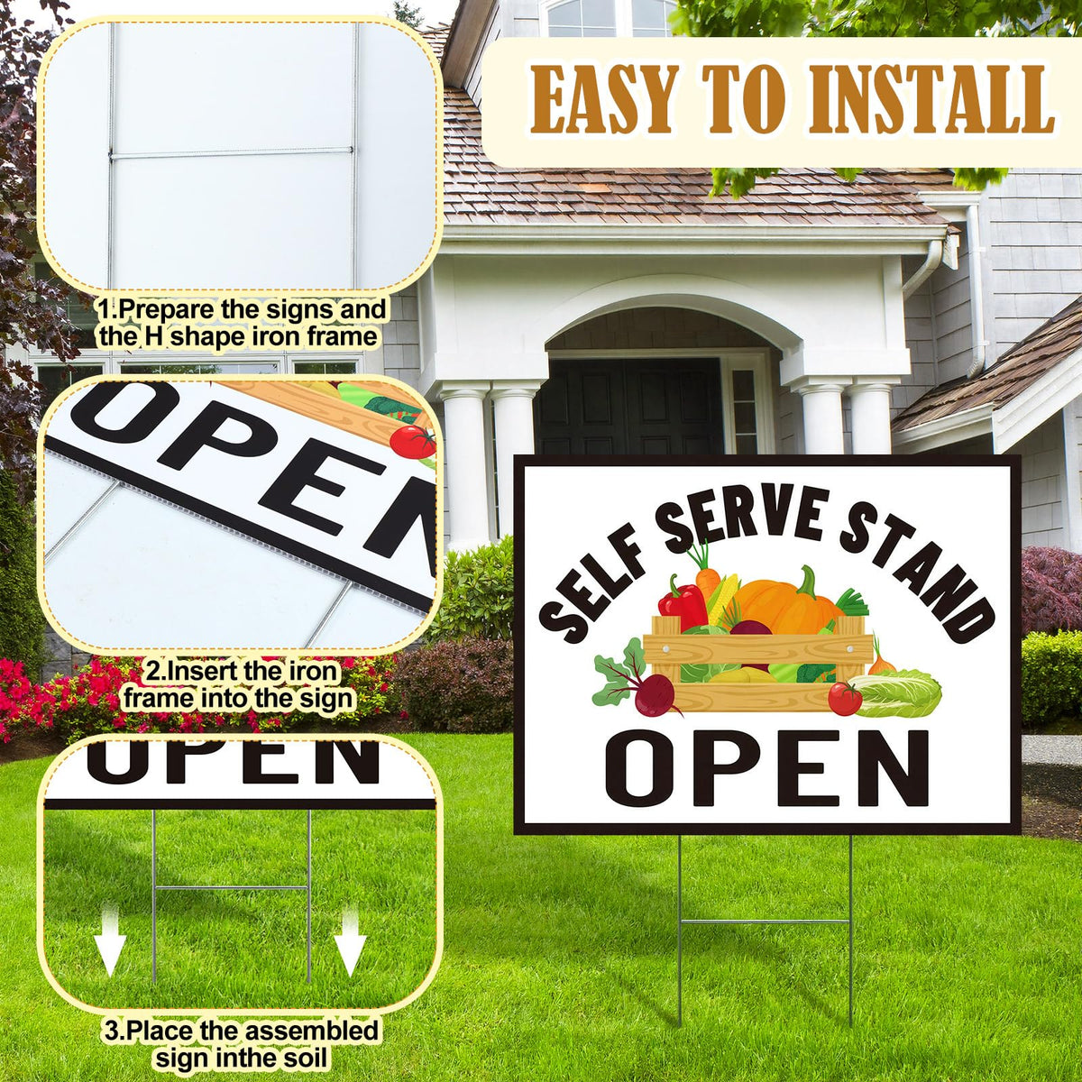 Novabright weatherproof sign 4mm corrugated withstands sun and rain