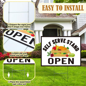 Novabright weatherproof sign 4mm corrugated withstands sun and rain