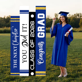 Novabright yard sign with adhesive pads fixes securely on doors