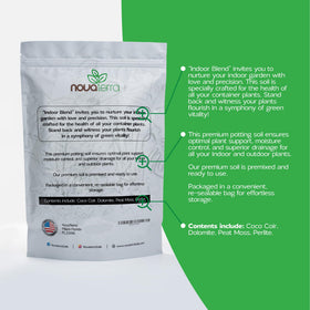 NOVA-TERRA resealable bag keeps soil fresh between uses.