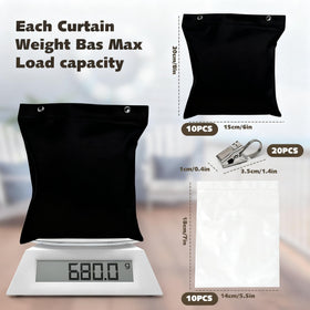 NOVEMBER SPRING metal holder clips ensure quick, reliable attachment to weight bags.