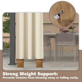 November Spring outdoor curtain weights stabilize gazebo and patio drapes on windy days
