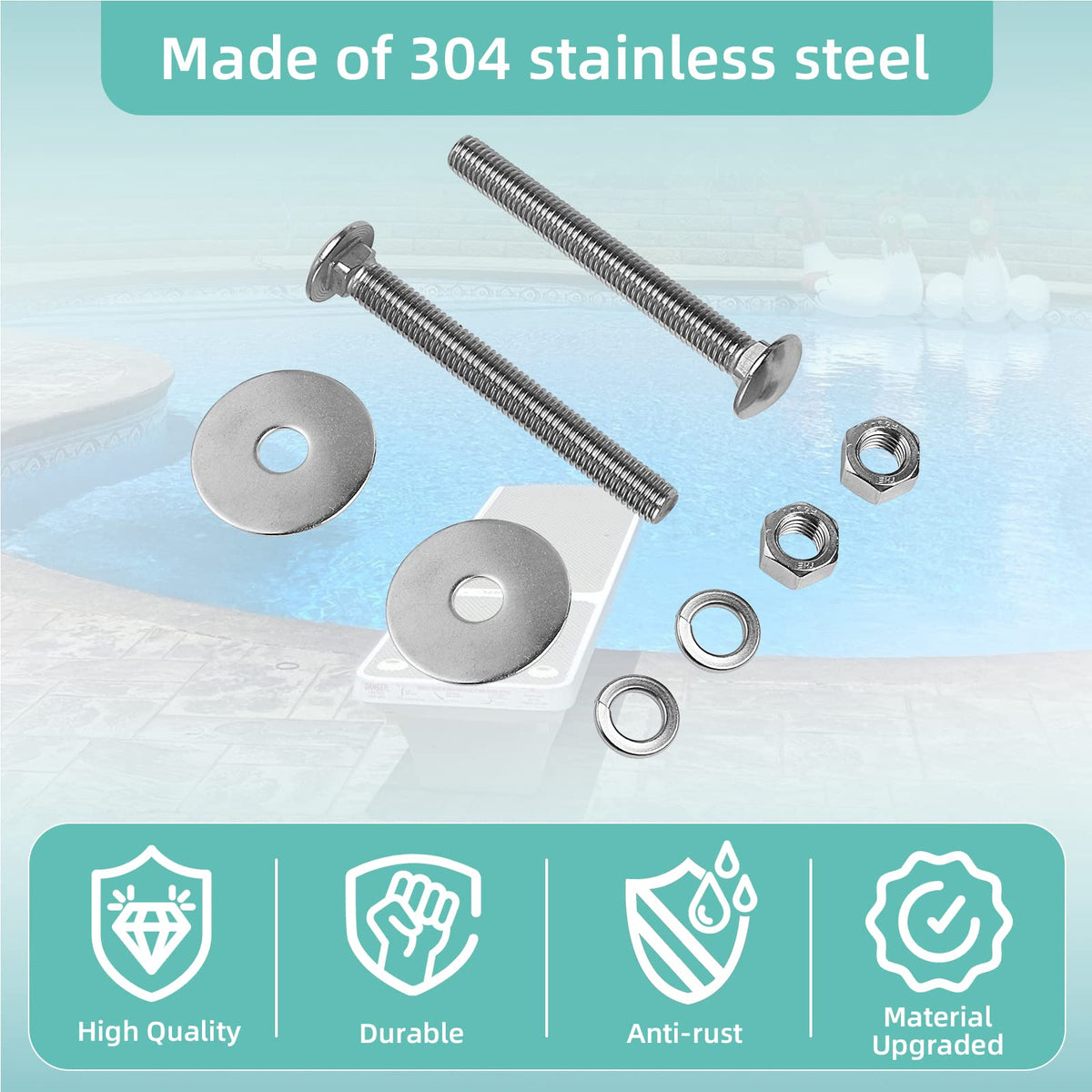 NOVINO flat washers 2in help distribute load on board
