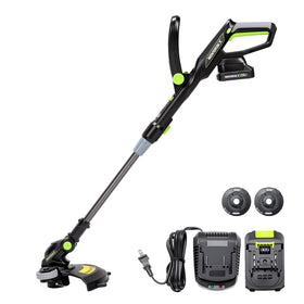 NovorikX 20V string trimmer in use for easy lawn edging.