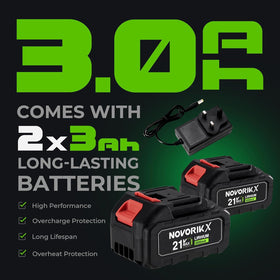 NovorikX compact storage fits easily in garage or shed.