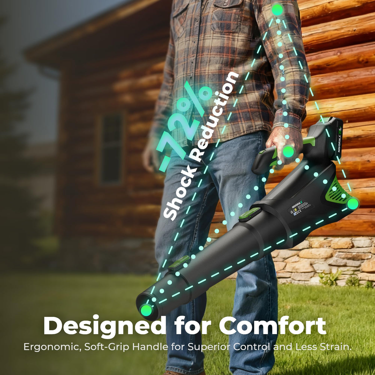 NovorikX IP48 all-weather durability withstands rain and snow.