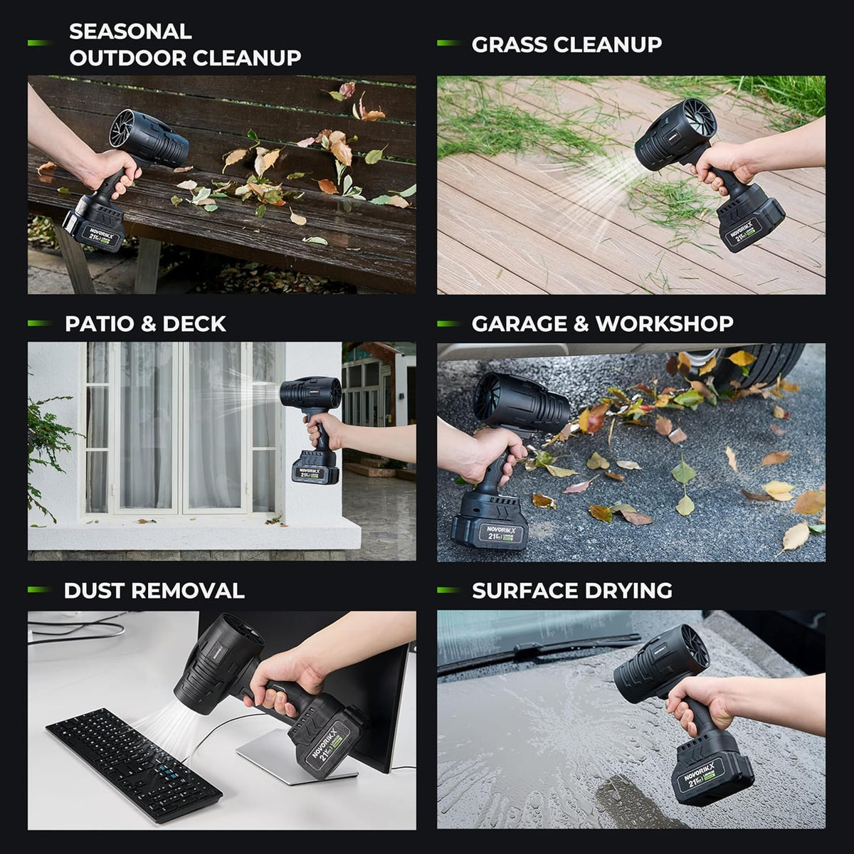 NovorikX lightweight design enables one-handed operation and reduced fatigue.