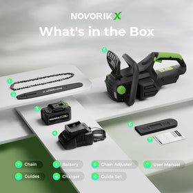 NovorikX no pull cords and gas-free operation for quieter use
