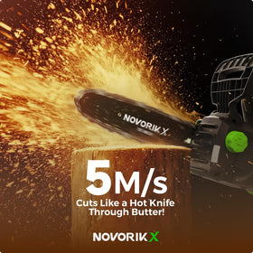 NovorikX tool-free chain tension for fast adjustments