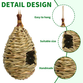 NOVWANG 4-piece bird nest set for patios, balconies, and gardens
