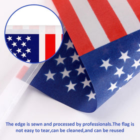 NOVWANG American Flag Banner features bright colors for outdoor events.