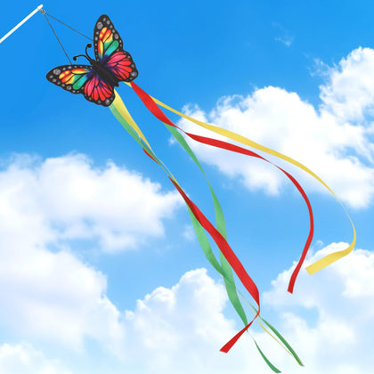 NOVWANG butterfly windsock 40 inch outdoor decor in vibrant butterfly design