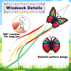NOVWANG heavy-duty polyester windsock built for sun and wind resistance