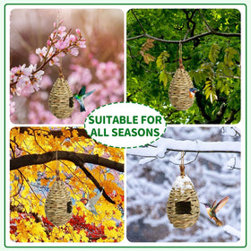 NOVWANG hemp rope hanging setup ready for quick birdhouse installation