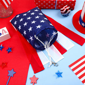 NOVWANG patriotic windsock 2-pack for decorating multiple outdoor spaces