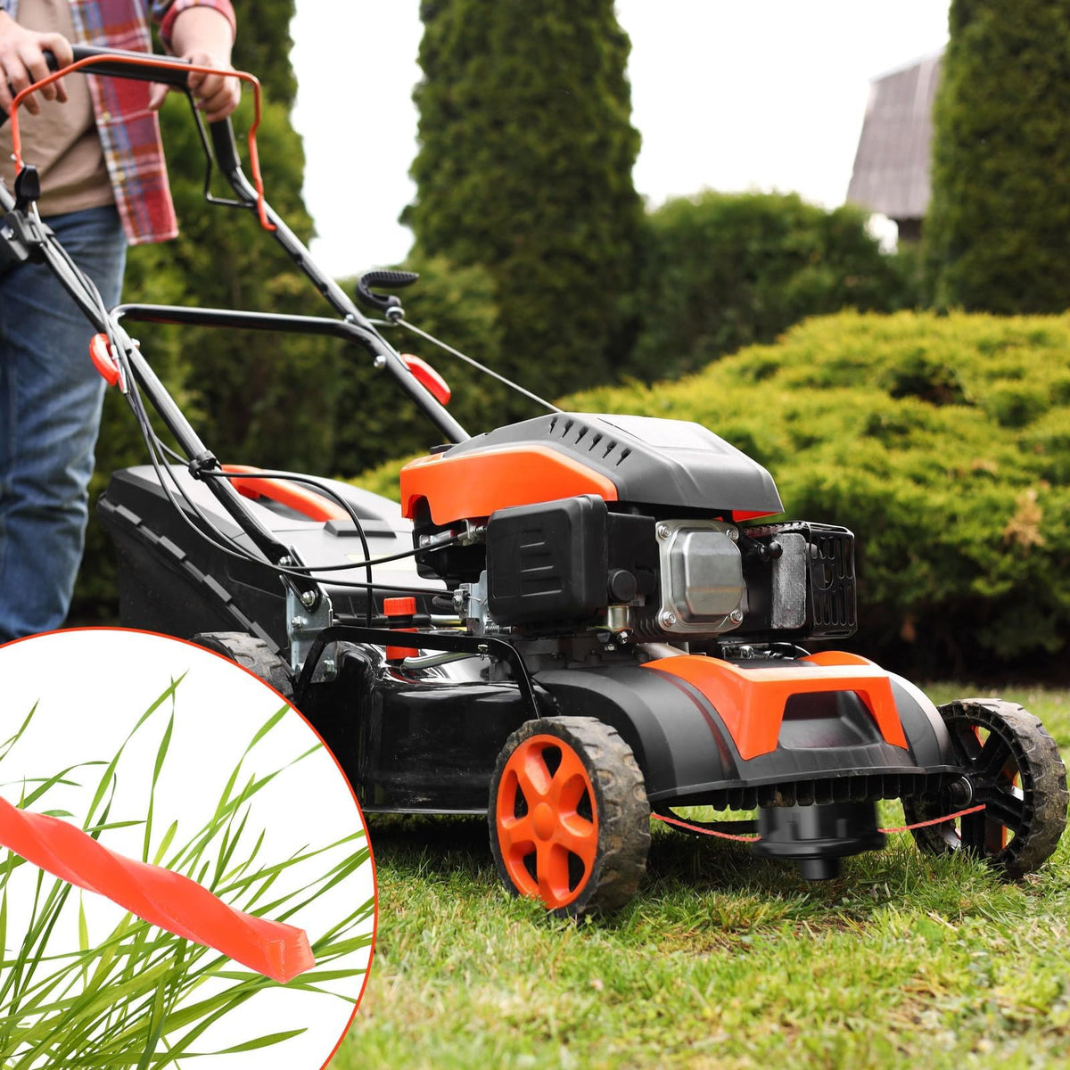 NOVWANG trimmer line 0.155-inch diameter for durable, consistent mowing.