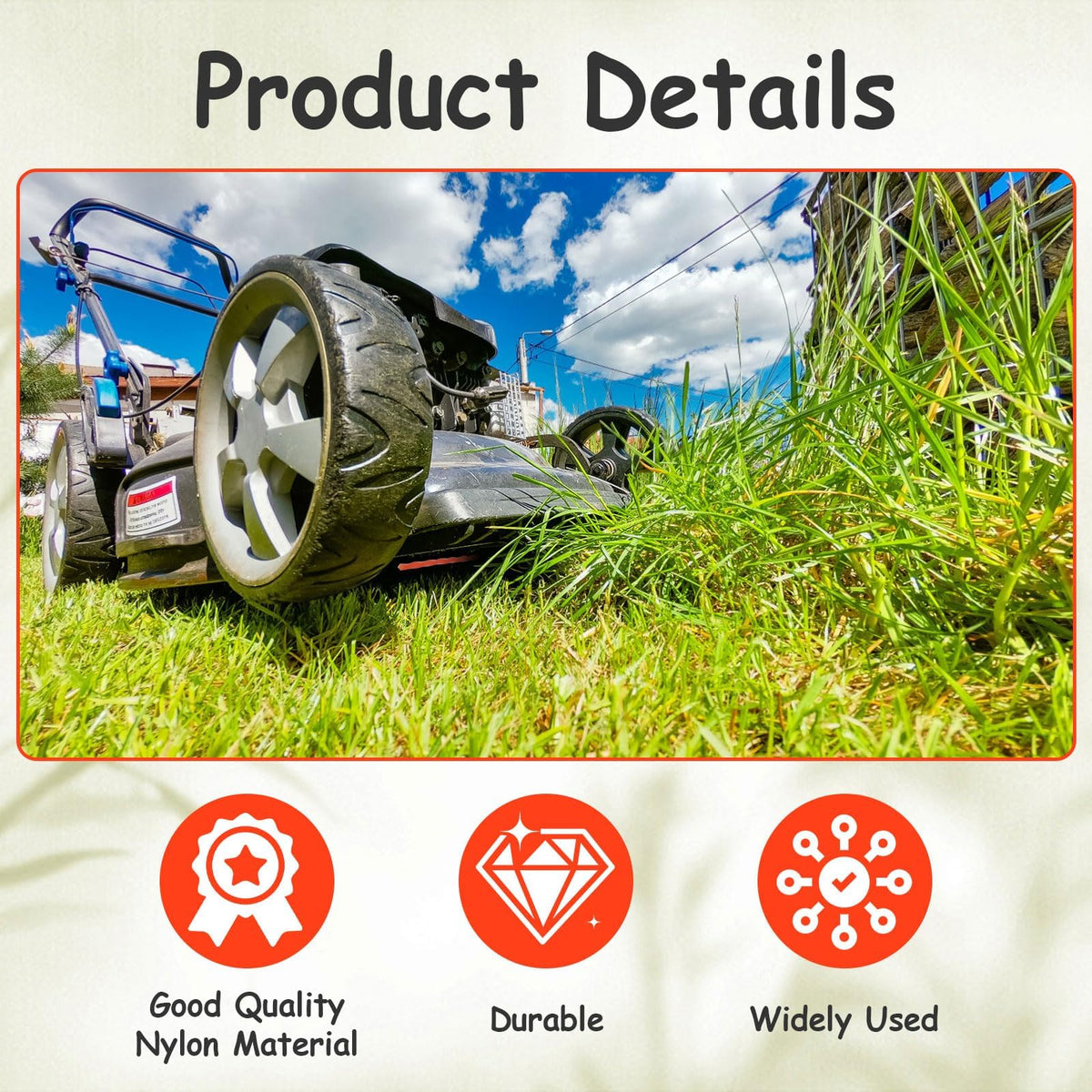 NOVWANG 40-piece pack keeps you stocked for many mowing sessions.