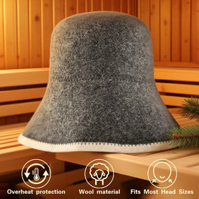 NOWHYX breathable sauna hat showing airflow design for steam room comfort.