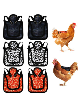 NOWHYX chicken saddle orange back cover protects wounded areas and supports feather regrowth