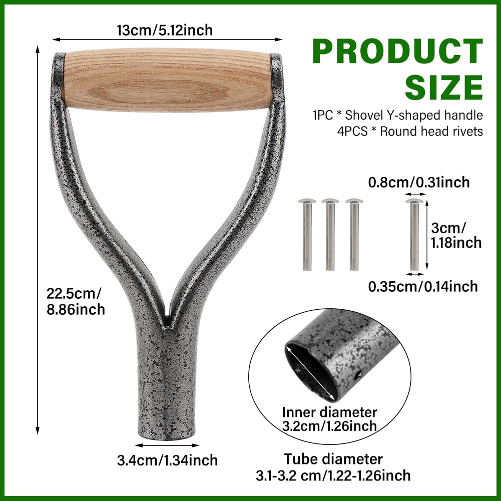 NOWHYX wooden grip and iron construction delivers durability during yard work