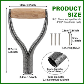 NOWHYX wooden grip and iron construction delivers durability during yard work