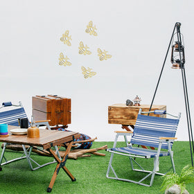 noxozoqm Decorative bee art complements bee bathroom and kitchen themes.