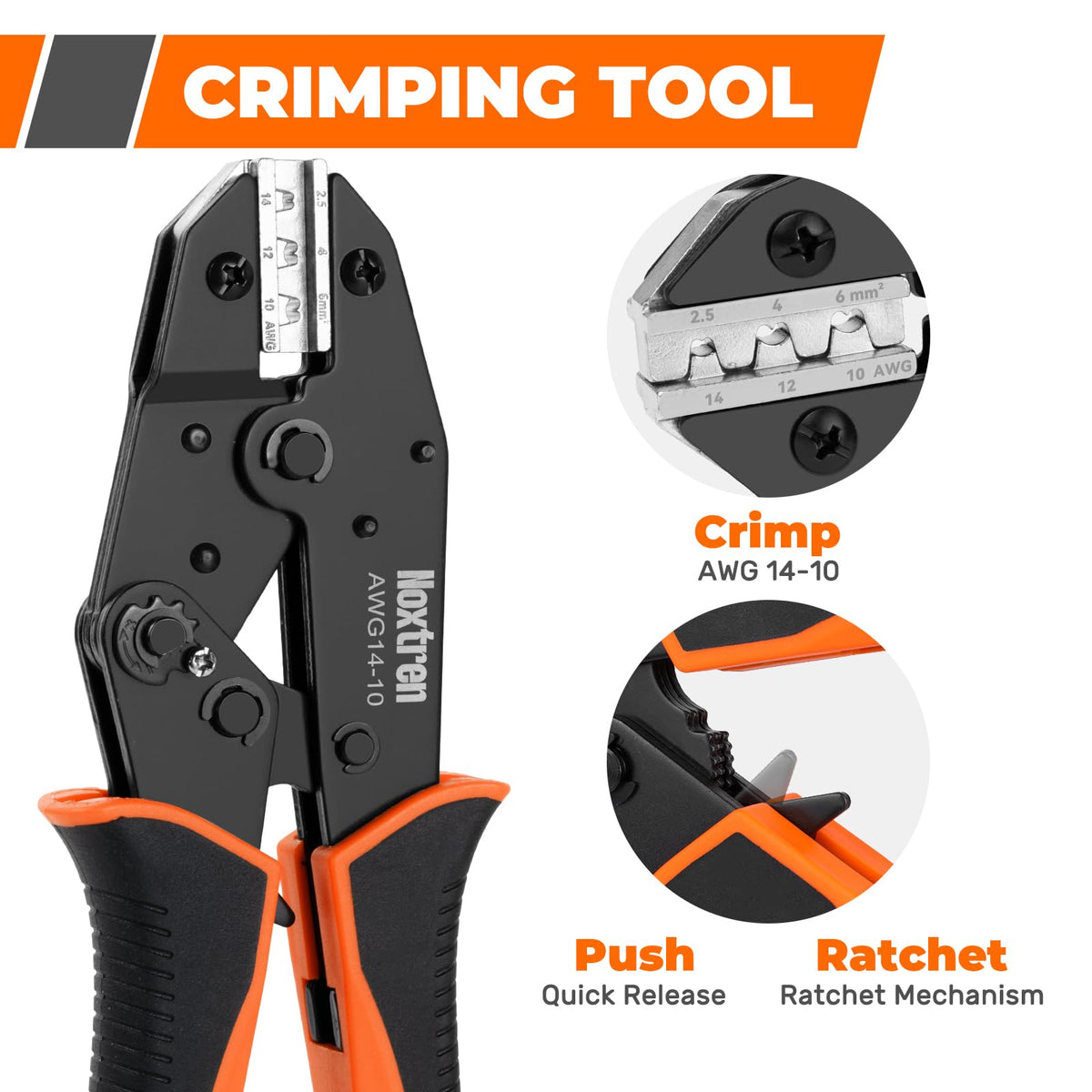 Noxtren removable organizer bins simplify sorting of connectors and tools.