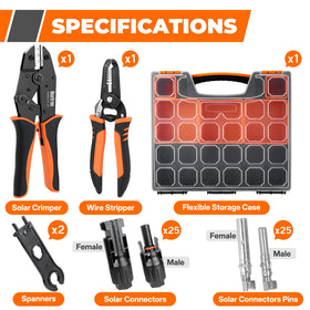 Noxtren wire stripper designed for clean solar wiring preparation.