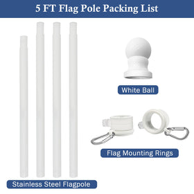 NQ outdoor flag pole kit includes all essentials for quick setup.