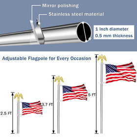 NQ 360° rotating rings ensure smooth flag display on the pole