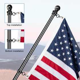 NQ ring kit includes carabiners for quick flag attachment.