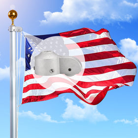 NQ aluminum flag pole truck highlights corrosion resistance for outdoor use.