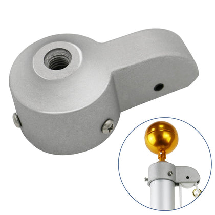 NQ flag pole truck with nylon pulley for smooth flag raising.
