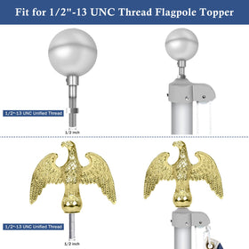 NQ truck threaded hole accepts 1/2-13 UNC ornaments.