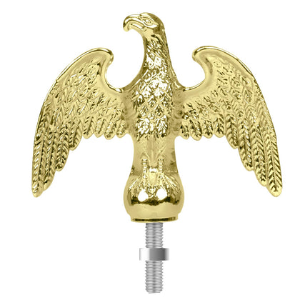 NQ gold flag pole eagle topper adds classic prestige to outdoor flagpoles.