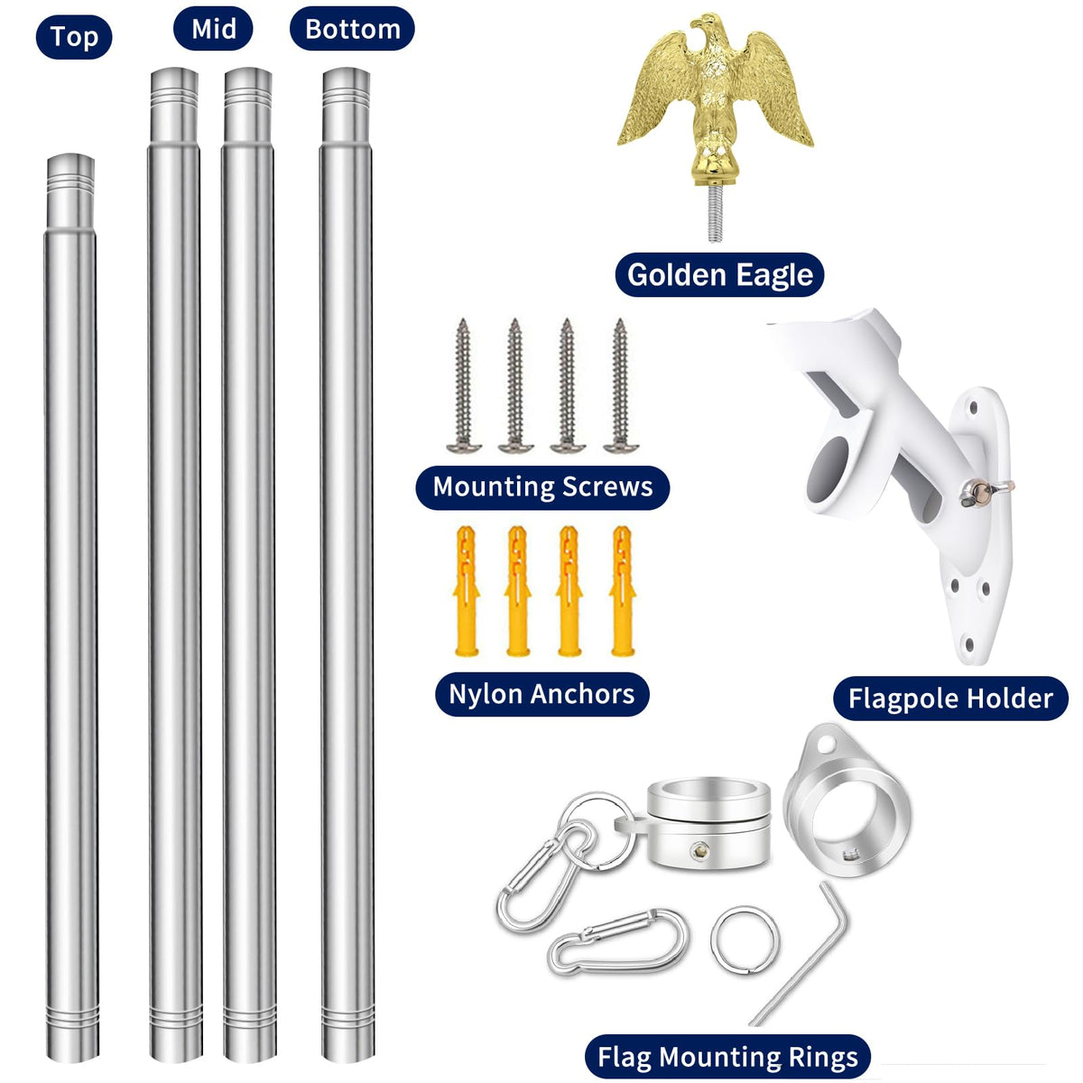 NQ 5ft pole is ideal for outdoor events and daily displays