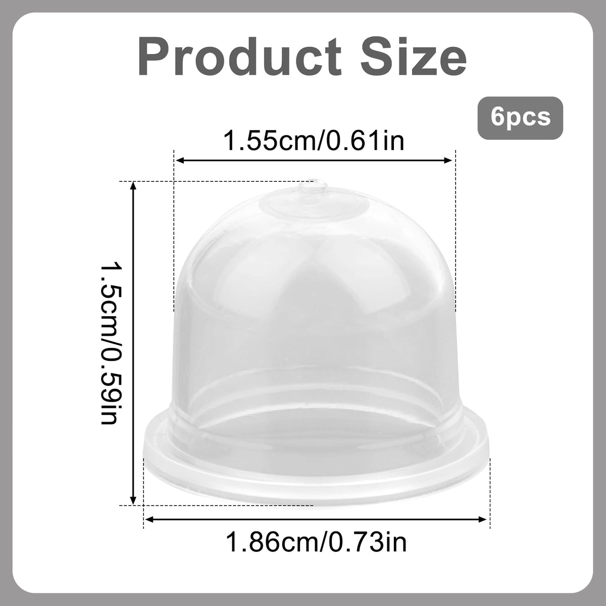 NQEUEPN primer bulb six-pack demonstrates convenient replacement kit for garden tools.