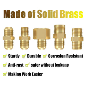 NQN 3/8 flare-to-flare adapter for flare fittings on grills and pits